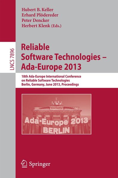 Produktbild: Reliable Software Technologies -- Ada-Europe 2013