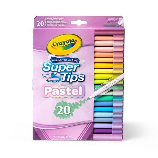 Produktbild: CRAYOLA - 20 Filzstifte Supertips Pastell