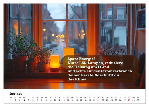 Produktbild: Nachhaltige Neujahrsvors&auml;tze - Der umweltfreundliche Jahreskalender (Wandkalender 2026 DIN A4 quer), CALVENDO Monatskalender