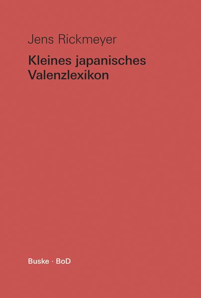 Produktbild: Kleines japanisches Valenzlexikon