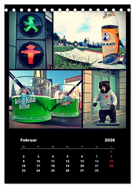Produktbild: BERLIN / vertikal (Tischkalender 2026 DIN A5 hoch), CALVENDO Monatskalender