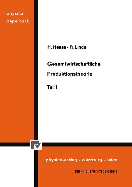 Produktbild: Gesamtwirtschaftliche Produktionstheorie