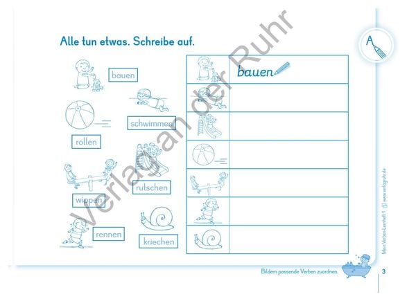 Produktbild: Mein Verben-Lernheft 1
