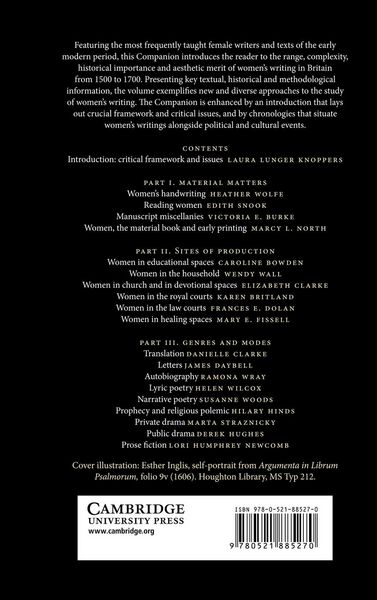 Produktbild: The Cambridge Companion to Early Modern Women's Writing
