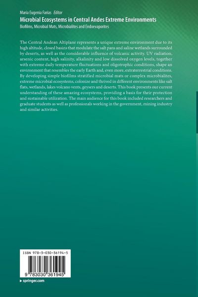 Produktbild: Microbial Ecosystems in Central Andes Extreme Environments