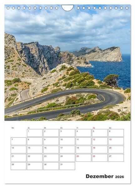 Produktbild: Mallorca - Traumhafte Insel auf der Sonnenseite (Wandkalender 2026 DIN A4 hoch), CALVENDO Monatskalender
