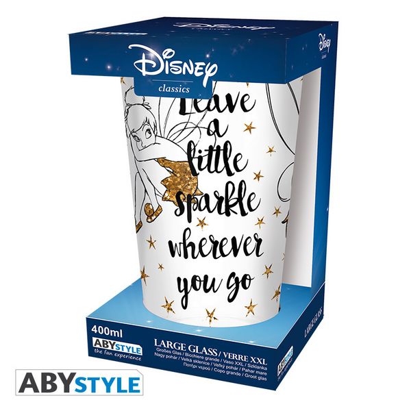 Produktbild: DISNEY - Large Glass - - Tinkerbell Gold - Glitter