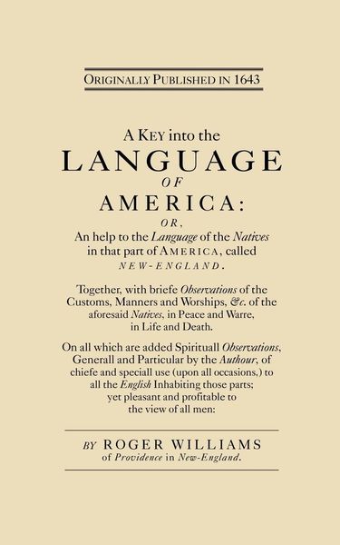 Produktbild: A Key into the Language of America