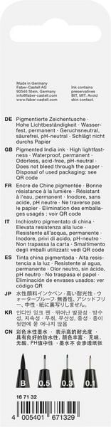 Produktbild: Faber-Castell Tuschestifte Pitt Artist Pens Manga schwarz, 4er Etui, XS, S, F und B