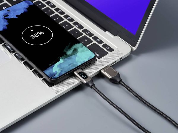 Produktbild: Renkforce USB-Kabel USB 2.0 USB-A Stecker, USB-C&reg; Stecker 0.50 m Silber (metallic) RF-6249500