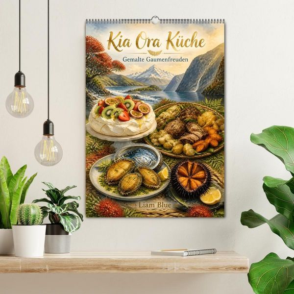 Produktbild: Kia Ora K&uuml;che - Gemalte Gaumenfreuden (Wandkalender 2027 DIN A2 hoch), CALVENDO Monatskalender