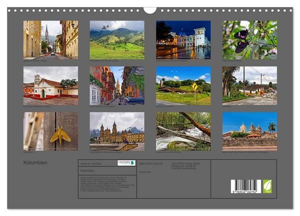 Produktbild: Kolumbien (Wandkalender 2026 DIN A3 quer), CALVENDO Monatskalender