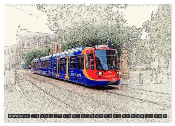 Produktbild: Stra&szlig;enbahn Faszination (Wandkalender 2026 DIN A2 quer), CALVENDO Monatskalender