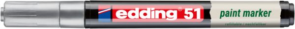 Produktbild: Edding 51 EcoLine 4-51-054 Lackmarker Silber 1 mm, 2mm