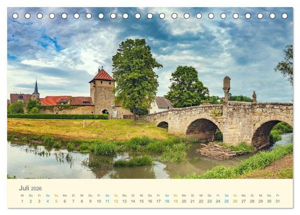 Produktbild: Deutsche Br&uuml;cken (Tischkalender 2026 DIN A5 quer), CALVENDO Monatskalender
