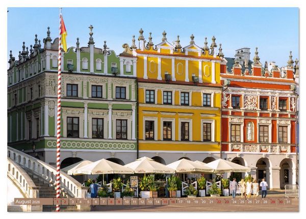 Produktbild: Polen. Von Krakau bis Danzig: Bilder voller Atmosph&auml;re (Tischkalender 2026 DIN A5 quer), CALVENDO Monatskalender