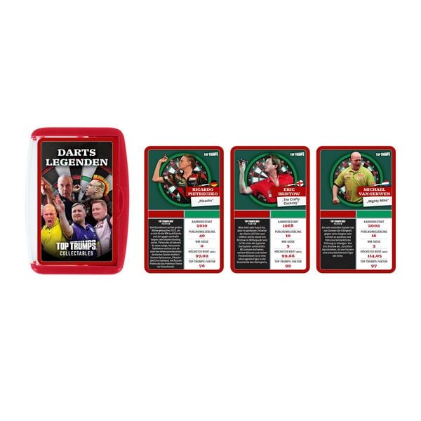 Produktbild: Top Trumps Geschenkset Darts (inkl. Dartpfeile)