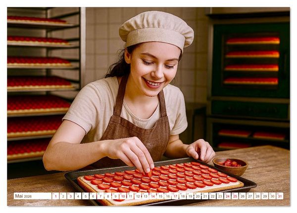 Produktbild: B&auml;cker und Backstuben (Tischkalender 2026 DIN A5 quer), CALVENDO Monatskalender