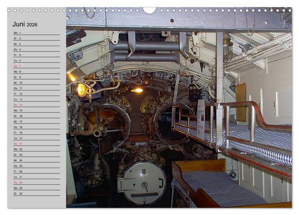 Produktbild: U-Boote. Milit&auml;rische Unget&uuml;me (Wandkalender 2026 DIN A3 quer), CALVENDO Monatskalender