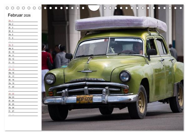 Produktbild: Cars on Cuba (Wandkalender 2026 DIN A4 quer), CALVENDO Monatskalender