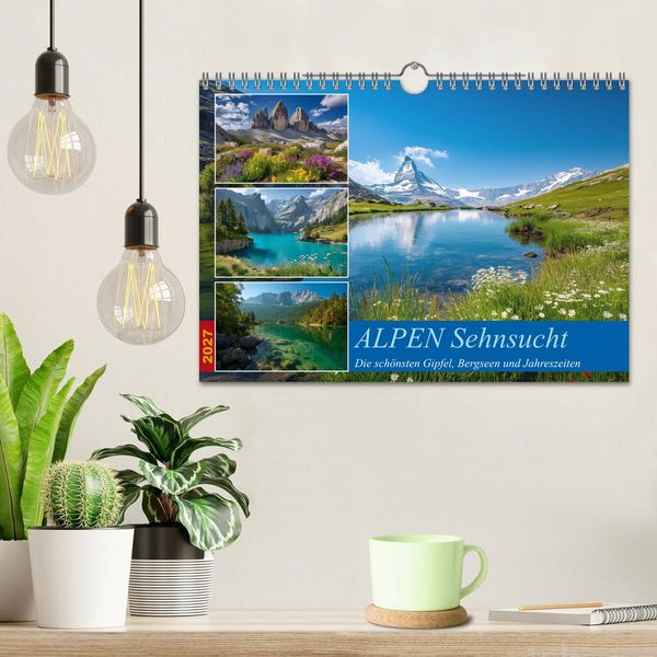 Produktbild: ALPEN Sehnsucht (Wandkalender 2027 DIN A4 quer), CALVENDO Monatskalender