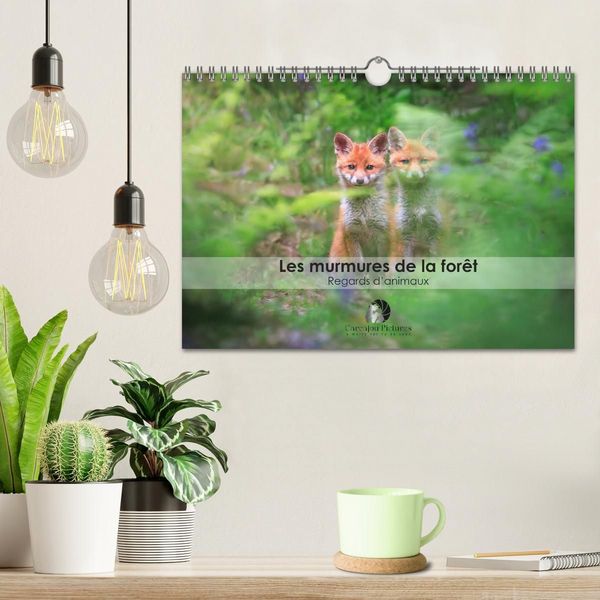 Produktbild: Les murmures de la for&ecirc;t - Regards d'animaux (Calendrier mural 2027 DIN A4 vertical), CALVENDO calendrier mensuel