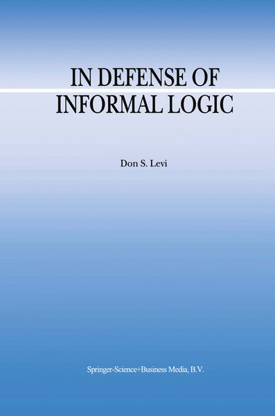 Produktbild: In Defense of Informal Logic