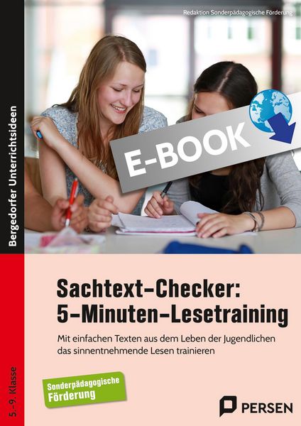Produktbild: Sachtext-Checker: 5-Minuten-Lesetraining - Sop&auml;d