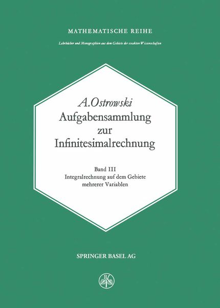 Produktbild: Aufgabensammlung zur Infinitesimalrechnung