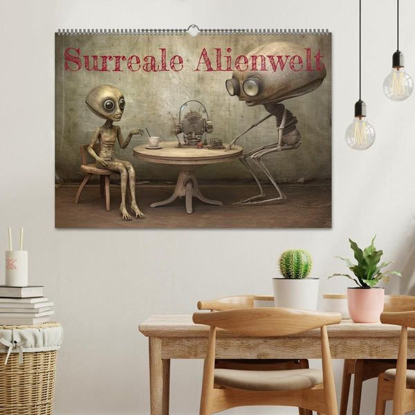 Produktbild: Surreale Alienwelt (Wandkalender 2026 DIN A2 quer), CALVENDO Monatskalender