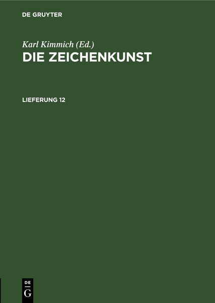 Produktbild: Die Zeichenkunst. Lieferung 12