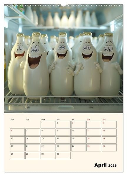 Produktbild: The Light ist still on in the Fridge (Wall Calendar 2026 DIN A2 portrait), CALVENDO 12 Month Wall Calendar