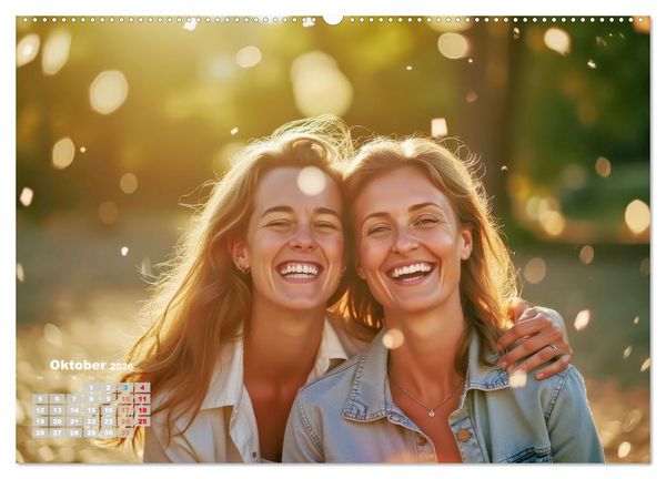 Produktbild: Gl&uuml;ckliche Momente des Lebens (Wandkalender 2026 DIN A2 quer), CALVENDO Monatskalender