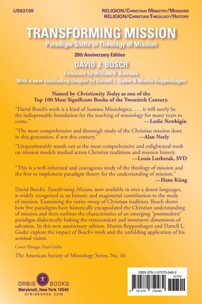 Produktbild: Transforming Mission: Paradigm Shifts in Theology of Mission