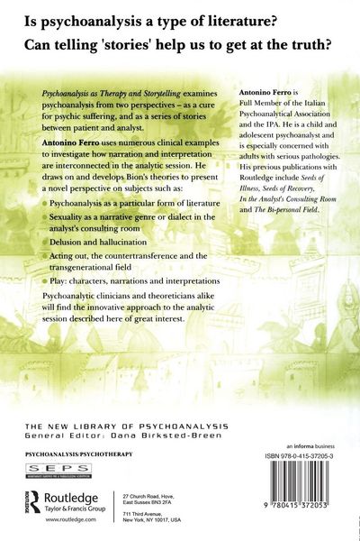 Produktbild: Psychoanalysis as Therapy and Storytelling