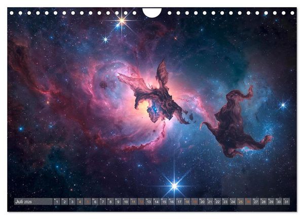 Produktbild: Fantastische Sternenwelten (Wandkalender 2026 DIN A4 quer), CALVENDO Monatskalender