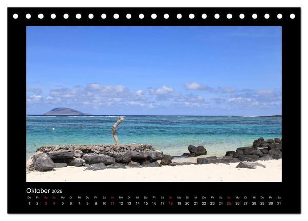 Produktbild: Mauritius - traumhaft und unvergesslich (Tischkalender 2026 DIN A5 quer), CALVENDO Monatskalender