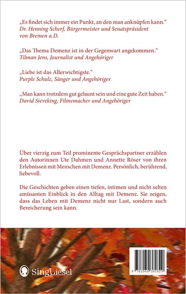 Produktbild: Demenz - Angeh&ouml;rige erz&auml;hlen
