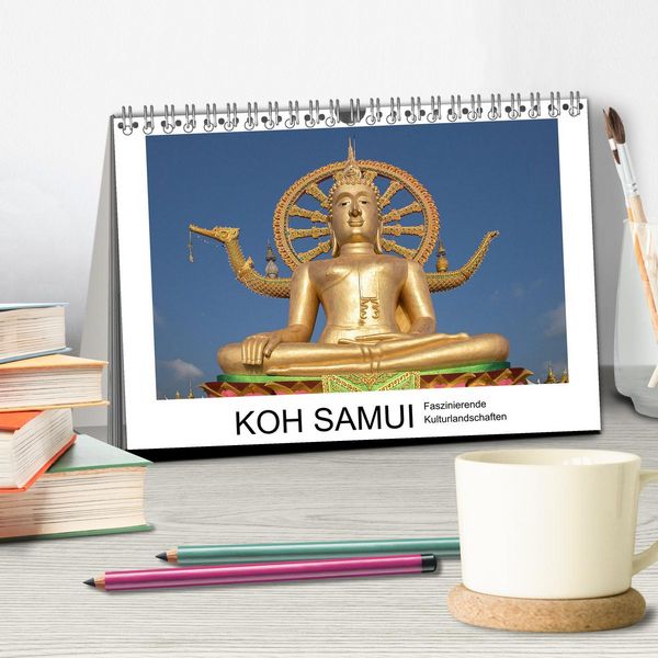 Produktbild: Koh Samui - Faszinierende Kulturlandschaften (Tischkalender 2026 DIN A5 quer), CALVENDO Monatskalender