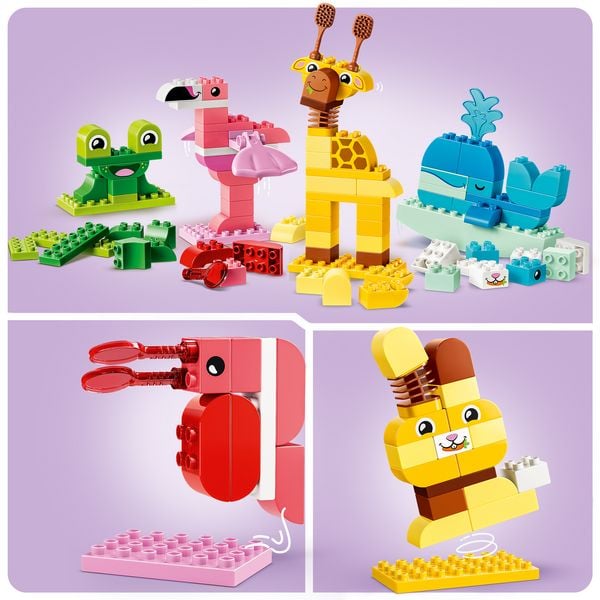 Produktbild: LEGO DUPLO 10472 Wir Bauen Tiere, Lernspielzeug zur Verbesserung der Fingerfertigkeit