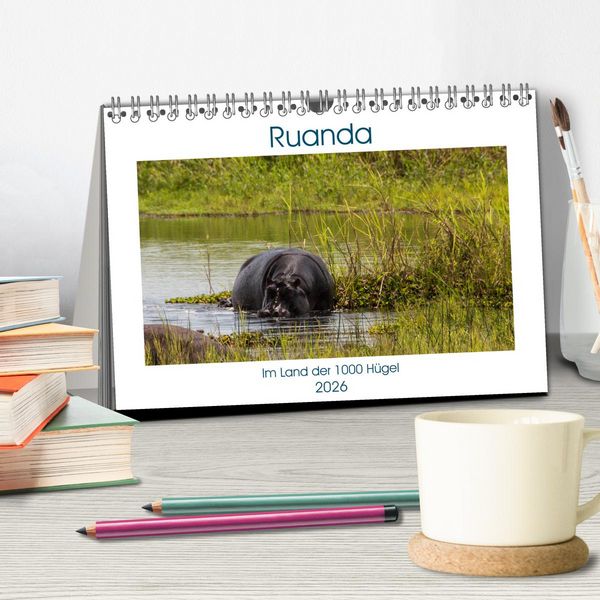 Produktbild: Ruanda (Tischkalender 2026 DIN A5 quer), CALVENDO Monatskalender