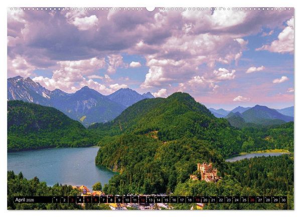 Produktbild: Bayerische M&auml;rchen-Seen (Wandkalender 2026 DIN A2 quer), CALVENDO Monatskalender