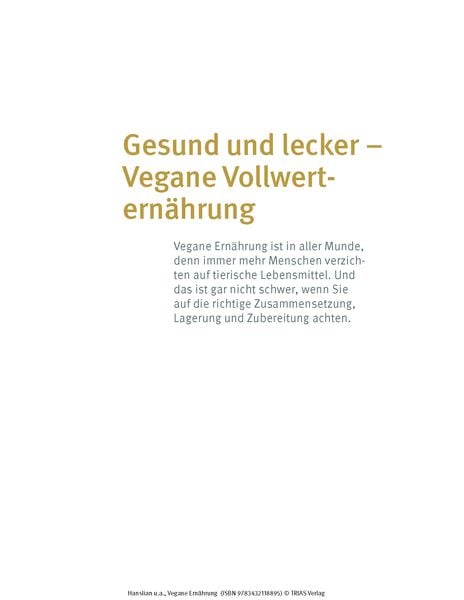 Produktbild: Medical Cooking: Vegane Ernährung