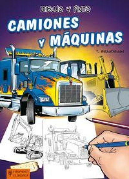 Produktbild: Dibujo y pinto camiones y m&aacute;quinas