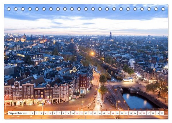 Produktbild: Amsterdam - Momente einer Reise (Tischkalender 2027 DIN A5 quer), CALVENDO Monatskalender