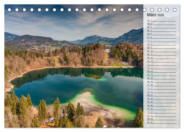Produktbild: Oberallg&auml;uer Landschaft (Tischkalender 2026 DIN A5 quer), CALVENDO Monatskalender