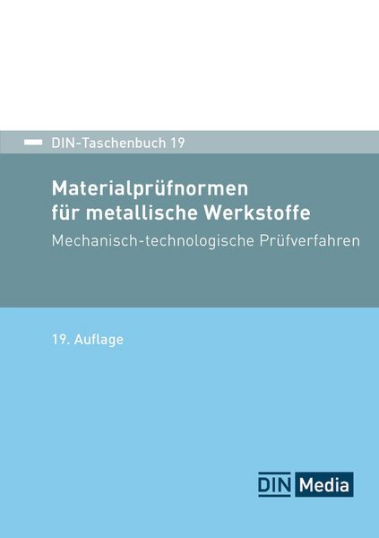 Produktbild: DIN-Taschenbuch 19