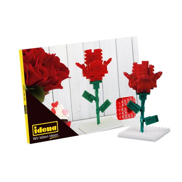 Produktbild: Idena Minibausteine Postkarte Rose
