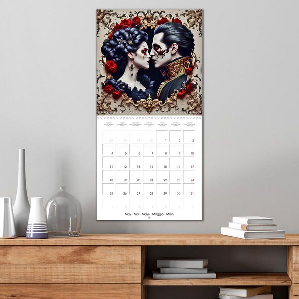 Produktbild: Vampire Pairs of Darkness (Wall Calendar 2026 12 &times; 12 Inch) CALVENDO 12 Month Wall Calendar
