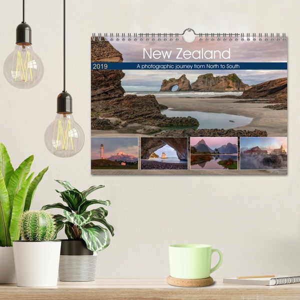 Produktbild: New Zealand, a photographic journey from North to South (Wall Calendar 2026 DIN A4 landscape), CALVENDO 12 Month Wall Calendar